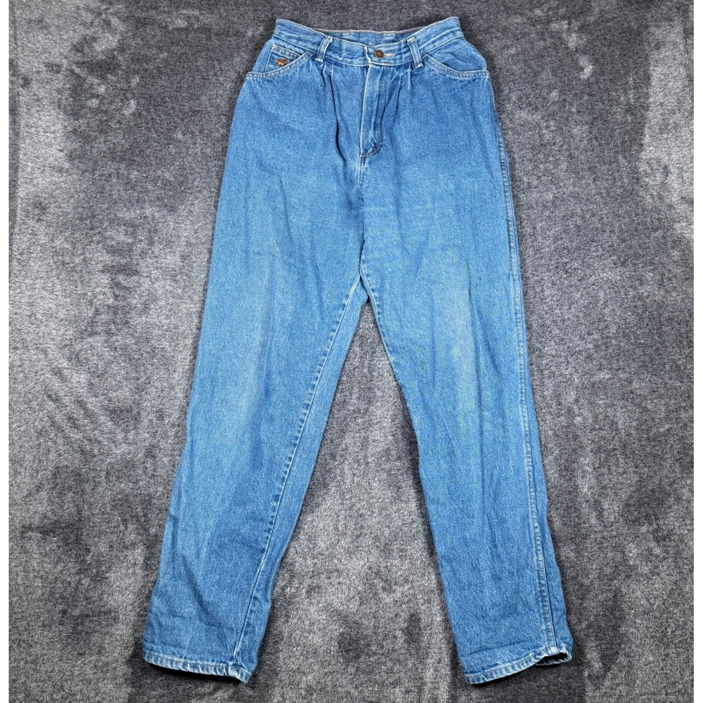 Vintage Wrangler High Waisted Jeans Womens 10 Medium Wash Tapered Made in USA